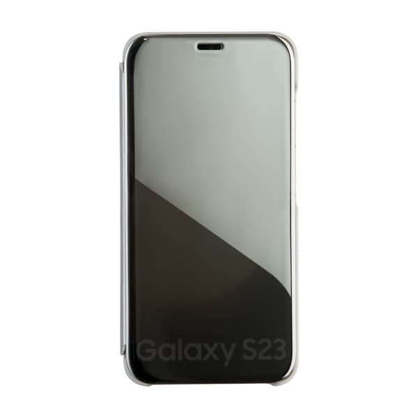Fold Mirror View fodral för Samsung Galaxy A14 4G / A14 5G silver silver