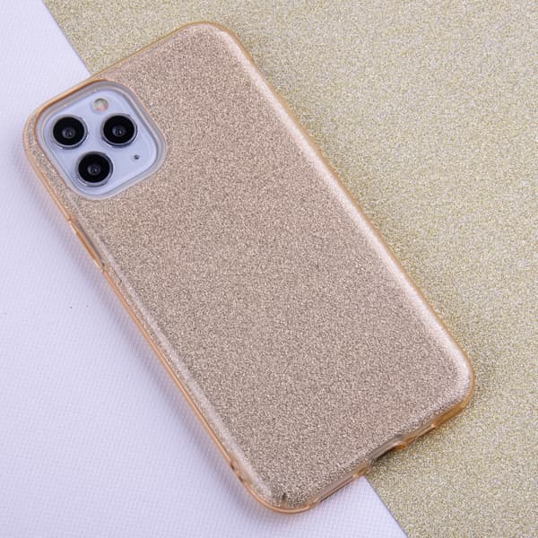 Glitter 3-i-1 skal för Xiaomi Redmi Note 9 guld