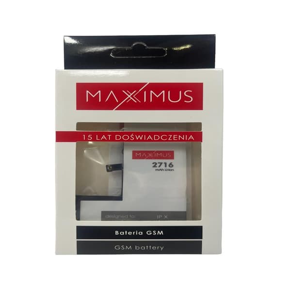 BATTERI MAXXIMUS IPHONE X 2716mAh