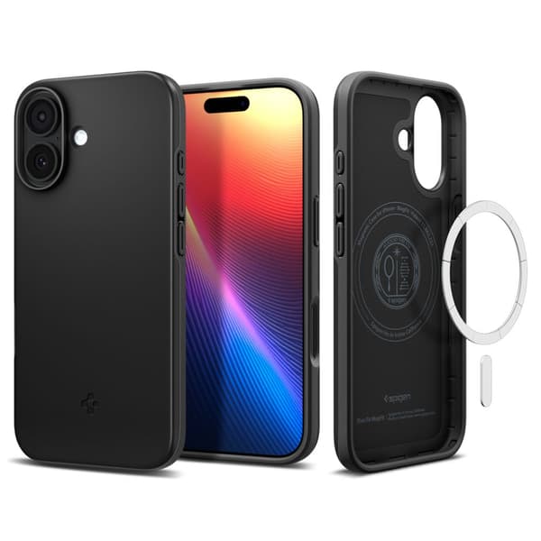 Spigen Thin Fit Mag Magsafe fodral för iPhone 17 svart