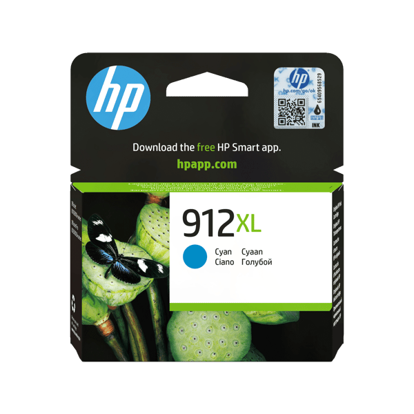 HP 912XL Cyan 825 sidor bläck 3YL81AE
