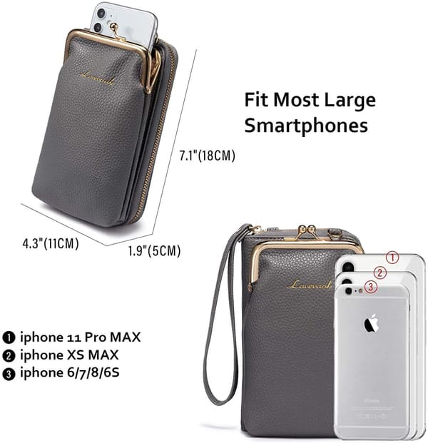 Elegant crossbody-mobiltelefonväskor|rosa