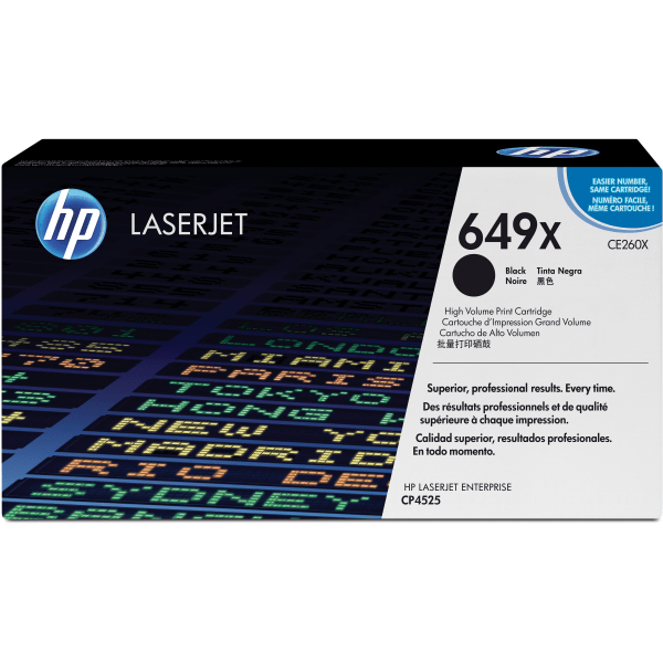 HP 649X svart 17000 sidor Toner CE260X