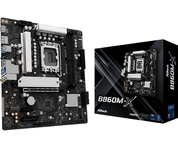 ASRock B860M-X Micro ATX LGA1851 sokkel Intel B860