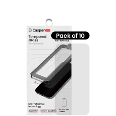 Casper Snap Härdat Glas för iPhone 13 Mini (10-pack) (AR Clear)