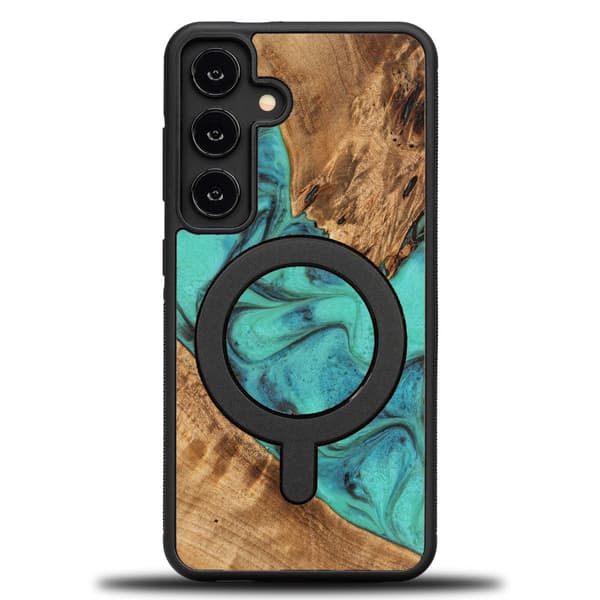 Bewood Unique Case for Samsung Galaxy A55 5G Turquoise with MagSafe