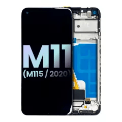 LCD-enhet för Samsung Galaxy M11 (M115 / 2020) (Service Pack) (Svart) svart