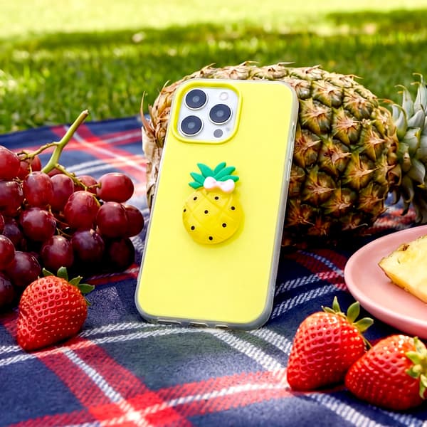 Frukt 2i1 skal för iPhone 11 gul