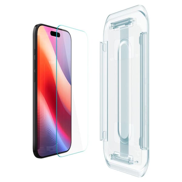 Spigen härdat glas Glas.Tr ”Ez Fit” 2-pack för iPhone 17 Air Clear