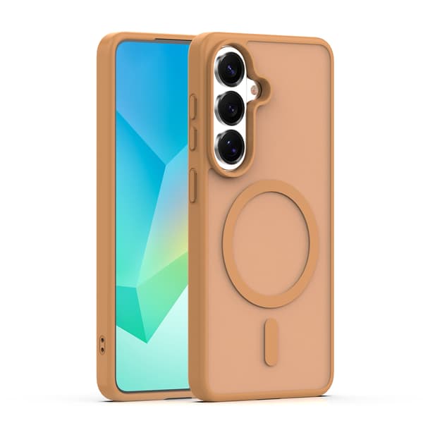 Mag Matt-fodral för Google Pixel 10A brun stort hål