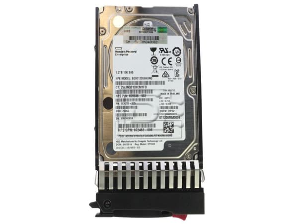 HPE hårddisk Enterprise 1.2TB 2.5 Serial Attached SCSI 3 10000rpm