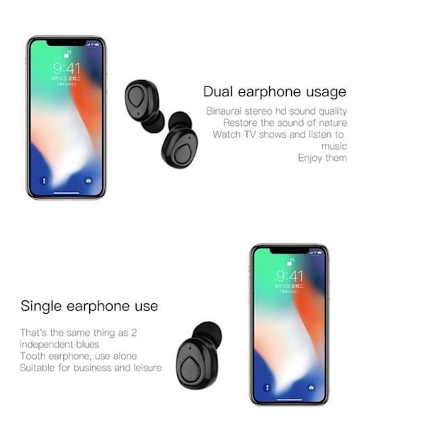 trådlösa XI8S TWS i hörlurar Bluetooth 5.0