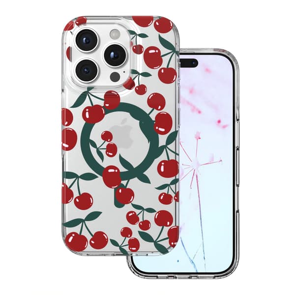 Cherry Mag-skal till iPhone 16 Pro Max 6,9\" transparent