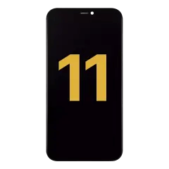 LCD-enhet med förmonterad stålplatta för iPhone 11 (renoverad)