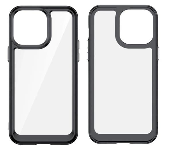 Akryl Matt Skal iPhone 13 för iPhone 14 Pro Svart