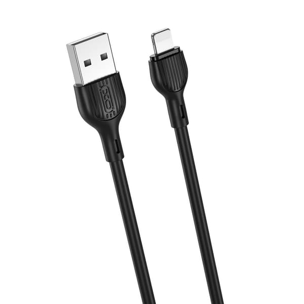 XO kabel NB200 USB - Lightning 1,0m 2 1A svart svart