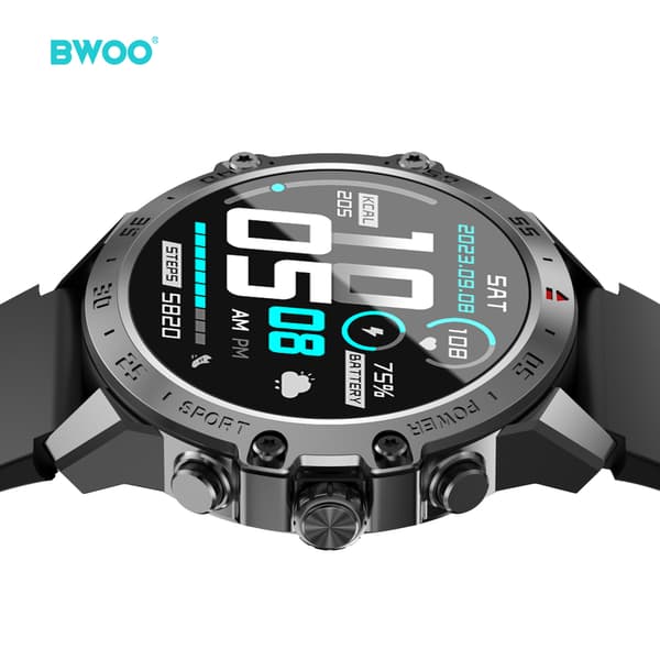 BWOO smartwatch WA-08 1.43” AMOLED svart