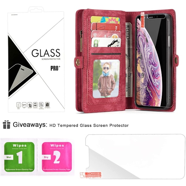 caseme 008 för iphone xs max röd röd