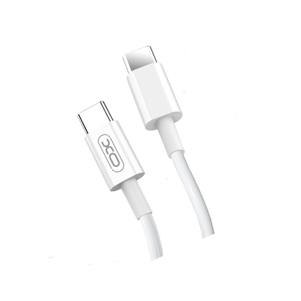 XO-kabel NB124 PD USB-C - USB-C 1,0 m vit 40W