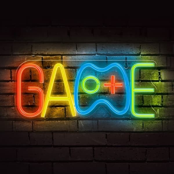 Forever Light Neon PLEXI LED GAME flerfärgad FPNE40