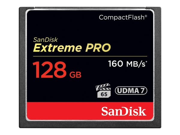 SanDisk Extreme Pro CompactFlash-kort 128GB 160MB/s