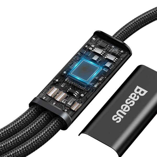 Baseus kabel 3in1 Rapid PD USB-C - micro USB + Lightning + USB-C 1,5m svart 20W svart
