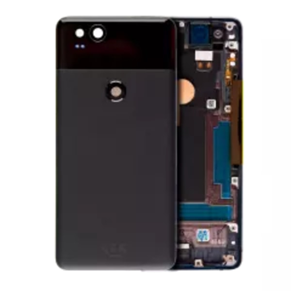 Baksida för Google Pixel 2 (Äkta OEM) (Svart)