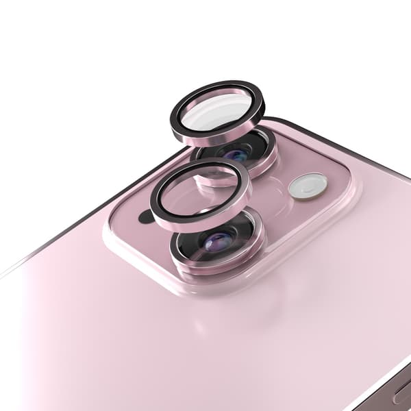 Etteri kameralinsskydd för iPhone 15 / 15 Plus rosa