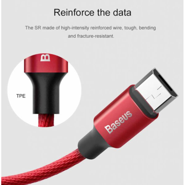 2 m Baseus  snabb USB-C laddare