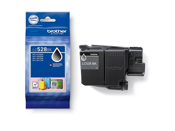 Brother LC528BK svart 6000 sidor bläck svart