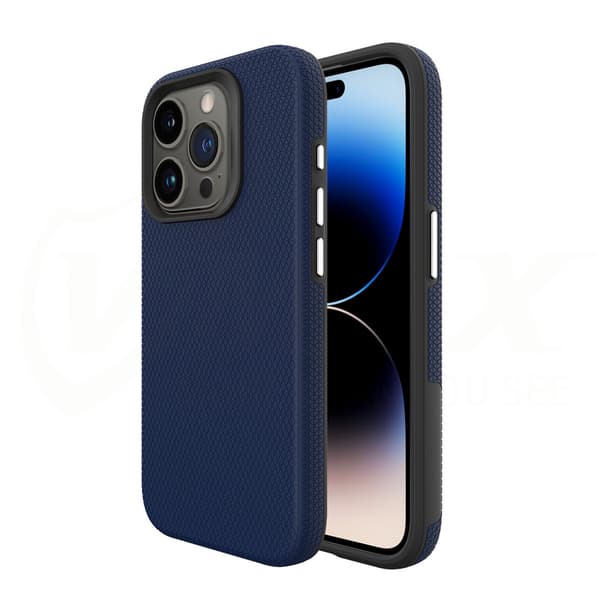 Vmax Triangle fodral för iPhone 16 Plus marinblå
