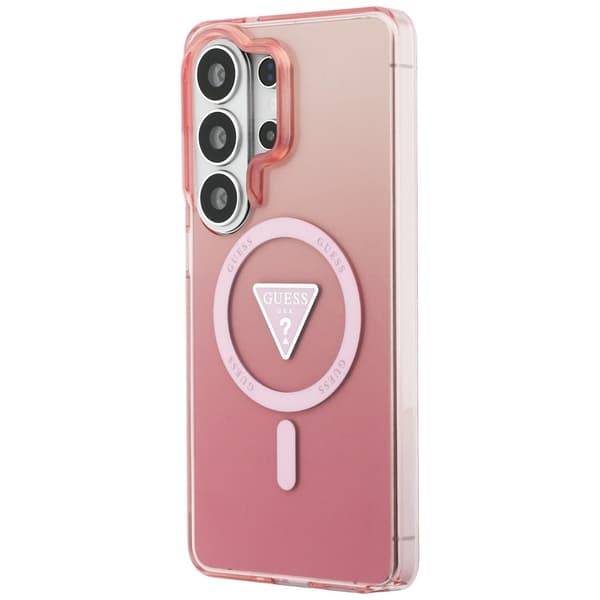 Guess fodral IML Gradient Triangle MagSafe för Samsung Galaxy S26 Ultra rosa rosa