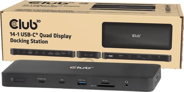 Club 3D 14-1 USB-C Quad Display Docking Station
