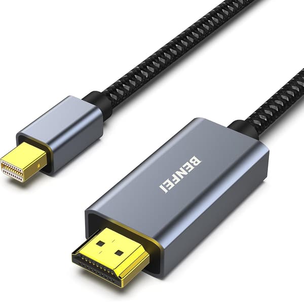 BENFEI kabel mini DisplayPort till HDMI 4K 30Hz 0,9 m grå