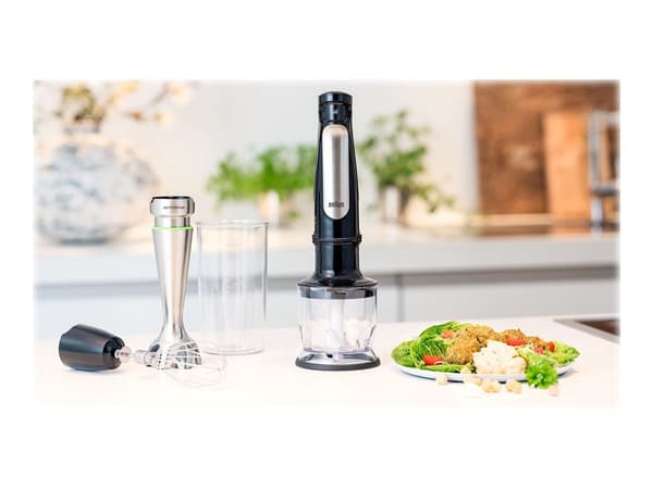Braun Multiquick 7 MQ 7025X Stavblender Premium svart/börstet rustfrit stål svart