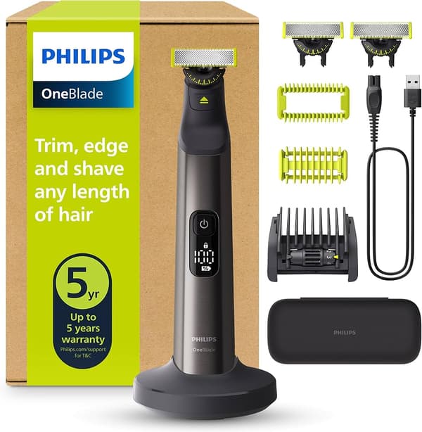 Philips OneBlade Pro 360 QP6552 Barbermaskine Grå grön