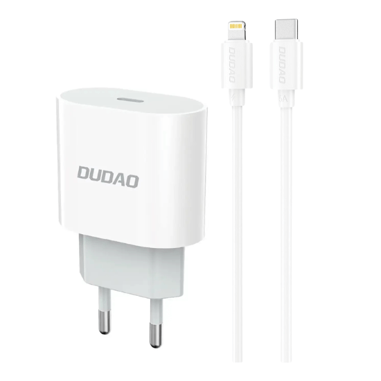 Dudao A14EUL Adapter 20Watt 1xUSB-C (1m USB-C to Lightning cable included) vit