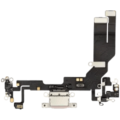 Laddningsport Flexkabel för iPhone 16e / 17e (Eftermarknad Plus) (Mjuk Rosa)
