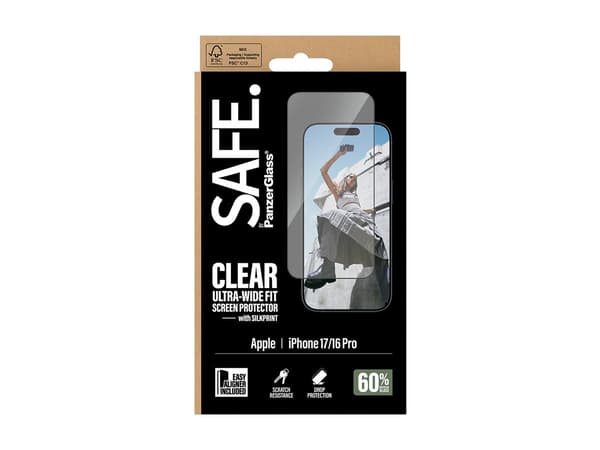 SAFE. by PanzerGlass svart Transparent svart
