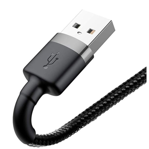 2m Baseus   snabb USB-C laddare svart