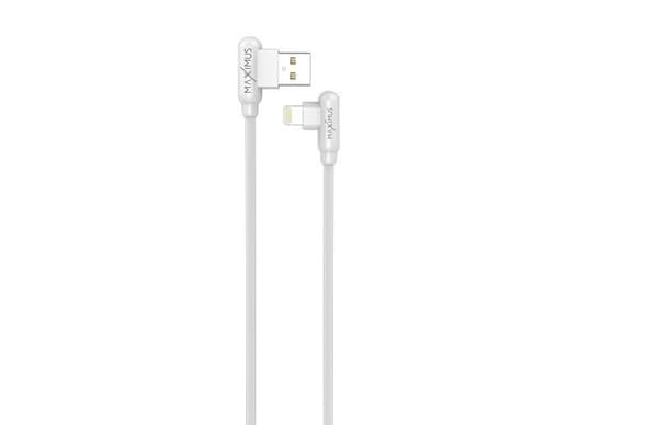 kabel MX CORNER FAST CHARGE LIGHTNING 2 4A / 1M, vit VINKEL
