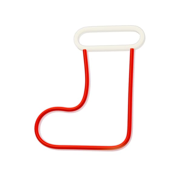 Neon LED JULSTRUMPA vit röd FLNE23 Forever Light