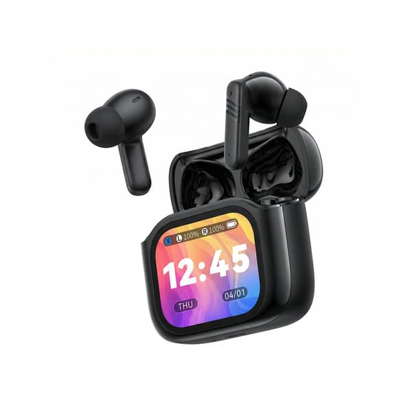 XO Bluetooth-hörlurar X50 TWS LCD svart ANC + ENC dubbel mikrofon