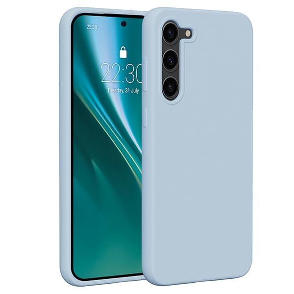 Etteri Silikonskal för Samsung Galaxy S23 Plus ljusblå