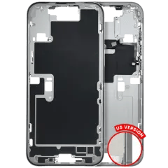 Mellanramshölje med smådelar för iPhone 16 Pro Max (amerikansk version) (begagnad OEM-dragning: klass B) (vit titan) vit