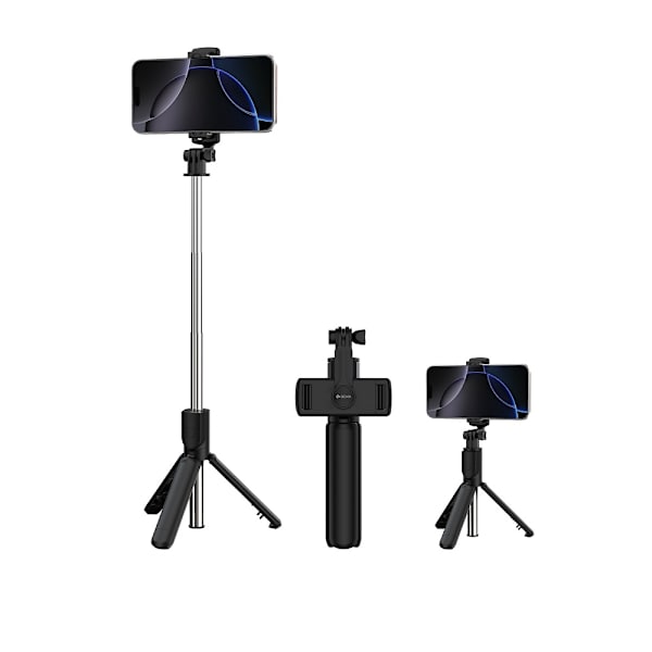 Devia selfiepinne Bluetooth stativ ES083 svart