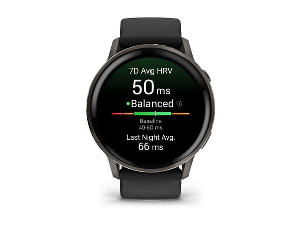 Garmin Venu 4 45 mm svart Grå SmartWatch svart