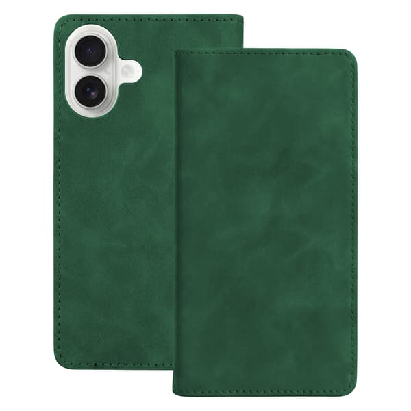 Smart Suede-fodral för iPhone 17 6,3\" grön