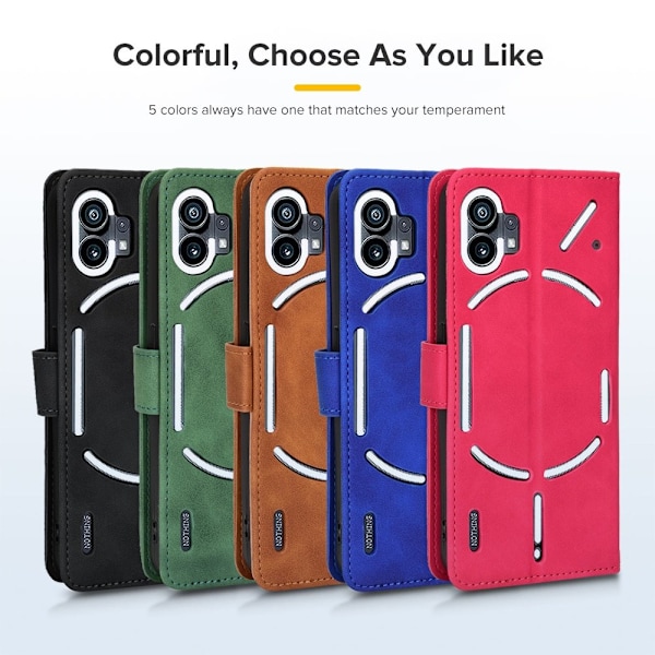 PU läder fodral för Nothingphone Phone 1 grön grön