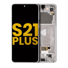 OLED-enhet med ram för Samsung Galaxy S21 Plus 5G (renoverad) (Phantom Silver) silver